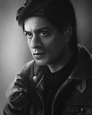 A portrait of Shah Rukh Khan