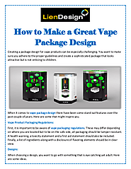 How to Make a Great Vape Package Design