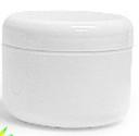White Plastic Jar with Dome Lid 2 Oz (12 Per Bag)