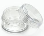 50 Empty Clear 5 Gram Plastic Pot Jars, Cosmetic Containers With Lids