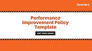 Performance Improvement Policy Template | Sentrient