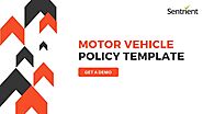 Motor Vehicle Policy Template | Sentrient