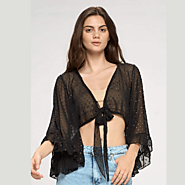 Be Extra! Sexy Tie Front Festival Crop Top