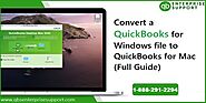 How to Convert a QuickBooks for Windows file to QuickBooks for Mac?