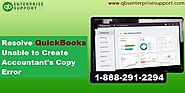 Resolve QuickBooks Unable/Failed to Create Accountant’s Copy Issue