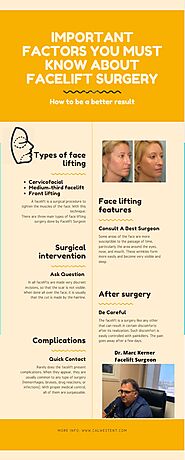 Important factors you must know about facelift surgery