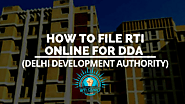 File RTI Online for DDA (Delhi Development Authority) - RTI Guru