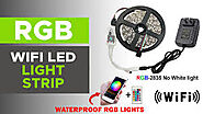 RGB Waterproof LED Strips for Gaming Setup with Wifi Remote Controller