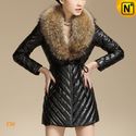 Paris Womens Fur Leather Coat CW692305