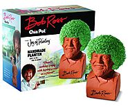 Chia Pet Bob Ross with Seed Pack | The Man Hackers - The Internet's Mall For Men