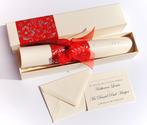 Scroll Wedding Invitations With RSVP Cards