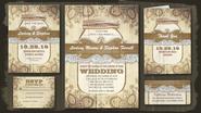 Mason Jar Wedding Invitations With RSVP Cards