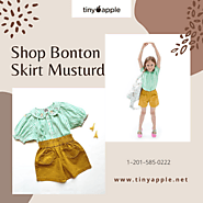 Shop Bonton Skirt Musturd - Tinyapple