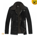 Mens Winter Lamb Fur Leather Coat CW819468 - CWMALLS.COM
