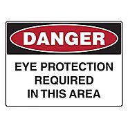 Eye Safety Signs | Safety Signs Direct