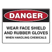 Face Protections Signs | Safety Signs Direct