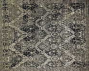 Buy 8x10 Transitional Rugs Grey / Black Fine Hand Knotted Wool & Viscose Area Rug MR022493 | Monarch Rugs