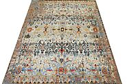 Buy 8x10 Transitional Rugs Lt. Blue Fine Hand Knotted Wool & Bamboo Silk Area Rug MR024870 | Monarch Rugs