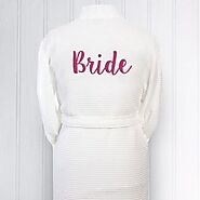Bride Waffle Dressing Gown
