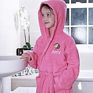 Girls Hooded Dressing Gown - Dressing Gowns - Personalised