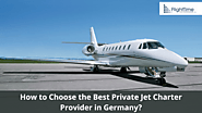 What is the best way to find a private jet charter provider in Germany?