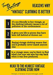 Reasons Why “Vintage” Clothing Is Better | Here are some rea… | Flickr
