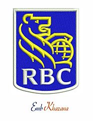 Royal Bank of Canada logo embroidery design