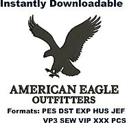 American eagle outfitters logo embroidery design | American eagle outfitters logo Pes format.