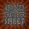 Abridged Character Sheet