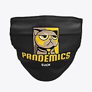 Pandemics Suck Cat Face Mask | Products by The Proud Pets
