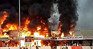 Terrible Fire In Ajman Market, UAE