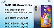 New Smartphone - Samsung Galaxy M31s 6000 एमएएच की बैटरी 64 मेगापिक्सल का कैमरा 8GB रैम के साथ हुई लॉन्च