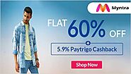 Myntra Coupons & Offers : Flat 80% OFF + 5.9% Paytrigo Cashback