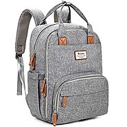 Diaper Bag Backpack, RUVALINO Multifunction Travel Back Pack Maternity Baby Changing Bags, Large Capacity, Waterproof...