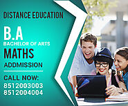 Bachelor of Arts B.A Maths Distance Education Correspondence Degree courses