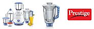 Buy Prestige Iris 750 Watt Mixer Grinder with 3 Stainless Steel Jar + 1 Juicer Jar (White and Blue) Online at Low Pri...