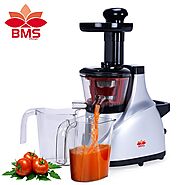 Buy BMS LIFESTYLE Slow Masticating Juicer Extractor Slow Cold Press Juicer Machine Quiet Motor Reverse Function Porta...