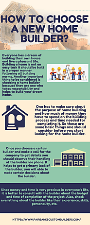 How to choose a new home builder?