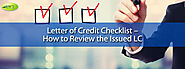 Letter of Credit Checklist – How to Review the Issued LC - DLC MT700