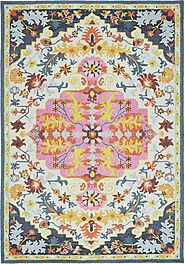 Bronte Rug by Asiatic Carpets in Multi Medallion Colour