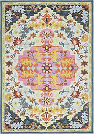 Bronte Rug by Asiatic Carpets in Multi Colour | Rugs UK