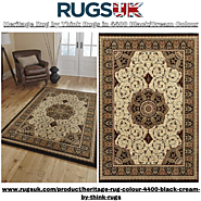 Heritage Rug by Think Rugs in 4400 Black/Cream Colour