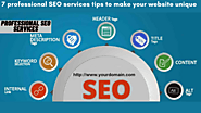 7 professional SEO services tips to make your website unique