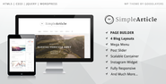 Simple Article - Wordpress Theme For Personal Blog