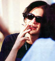 Brian Molko with a cigarette