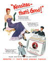 1952 Kensitas Cigarettes ad