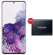 Samsung Galaxy S20 + (Cosmic Gray, 8GB RAM, 128GB Storage)-Samsung T5 1TB USB 3.1 Gen 2 (10Gbps, Type-C) External Sol...