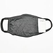 Gubbacci Adult Standard Charcoal Gray Face Mask with Filter Pocket