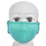 Gubbacci Standard Kid Size Washable Reusable Cotton Face Mask Cover (2 - 4 Years) - Teal