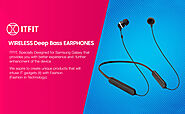 Samsung C&T ITFIT Bluetooth Wireless Earphone with Flexible Neck Band and handsfree Mic (GP-OAU019SABBI, Black)